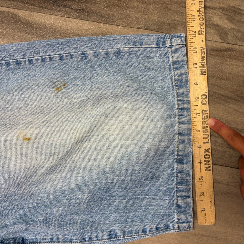 Route 66 Original Clothing Co Mens Light Wash Baggy Denim Shorts 38 Jorts Y2K - Picture 5 of 8
